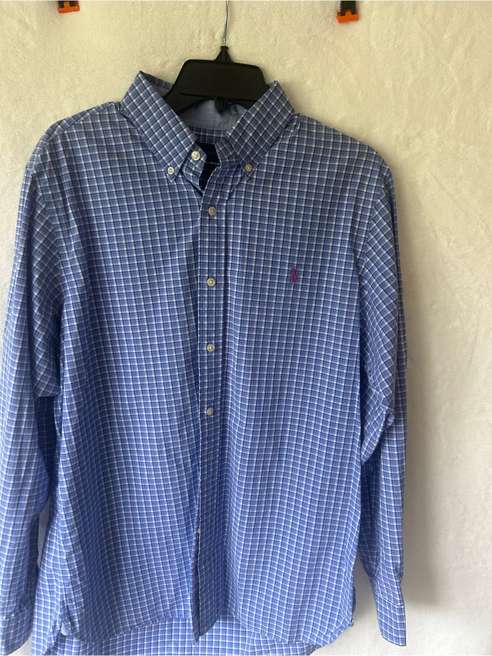 Ralph Lauren Blue Check Button-Down Shirt